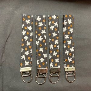 Handmade Ghost and Jack-O-Lantern Keychain